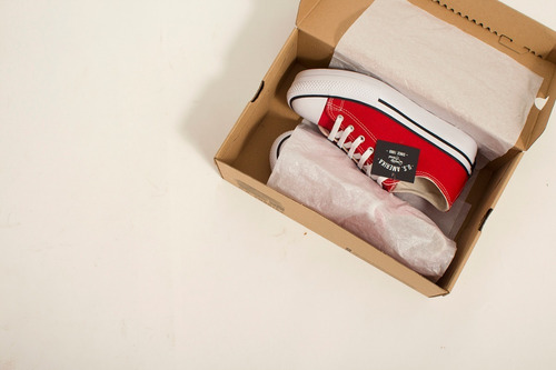 Imagen 8 de 10 de Zapatillas Urbanas Plataforma Lona Mujer Rojas Moda Dama
