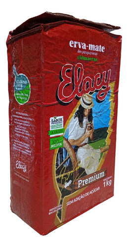 Kit 4 Erva Mate Elacy Premium Nativa Chimarrão Vácuo 1 Kg