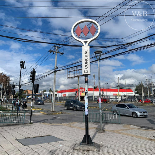 Venta Terreno Esquina, A Pasos Del Metro Conchali Negociable