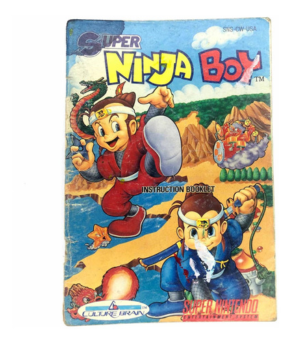 Super Ninja Boy - Manual Original De Super Nintendo