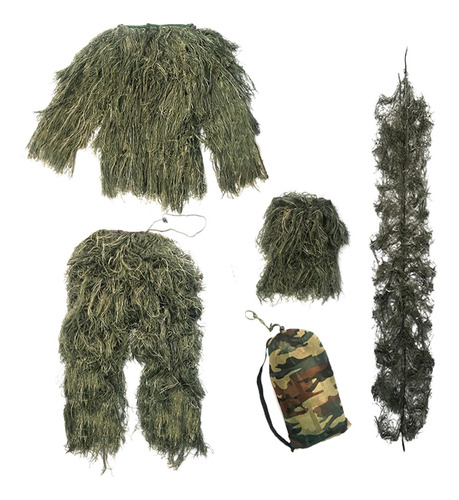 Traje Ghillie Para Niños, Traje Táctico Ligero Y Transpirabl