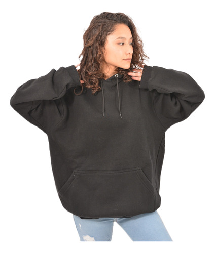 Buzo Mujer Maxibuzo Oversize Unisex Canguro Hombre Algodon 