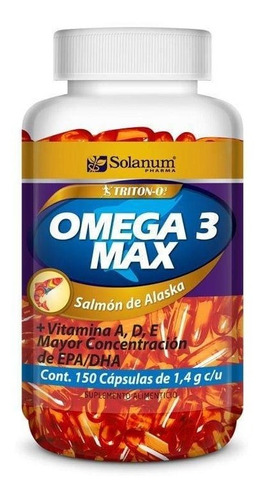 Omega 3 Max Solanum Pharma Triton-o3 150 Cápsulas
