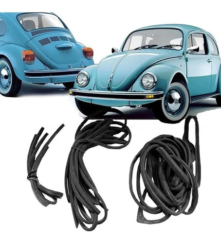 Kit Burlete Gomas Fusca  Puerta + Capo + Motor 78 84 88 96