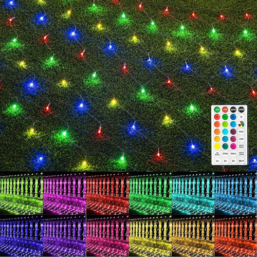 Dazzle Bright Color Changing Christmas Net Lights, 198 Led 9