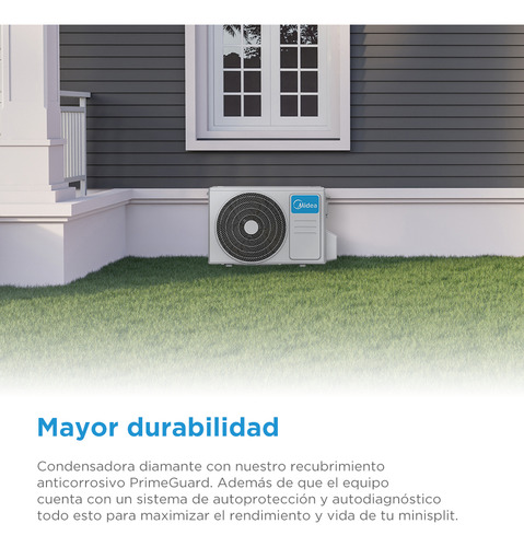 Minisplit Midea Max Fresh On Off, 1 Ton, Frío Calor, 220v