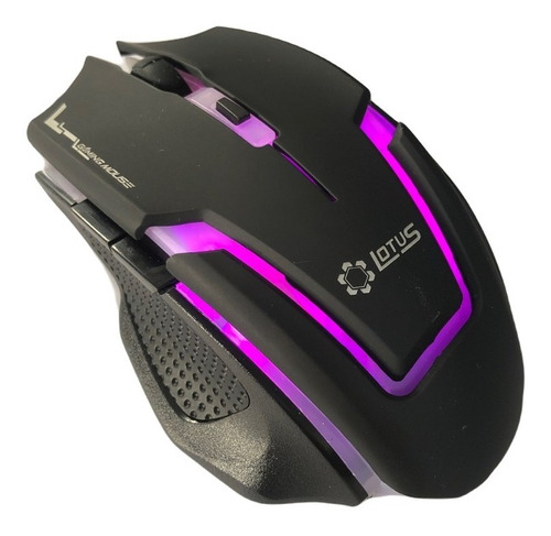 Mouse Gamer Profissional Led Rgb Com Botal Lateral Cor Com 6 Botões