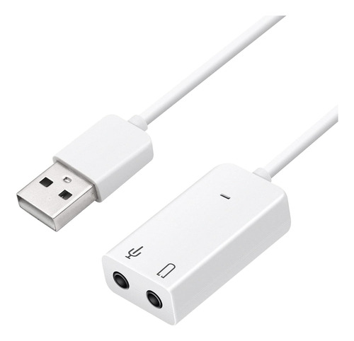 Adaptador De Sonido Usb Jack De Audio Micrófono A 3,5 Mm 