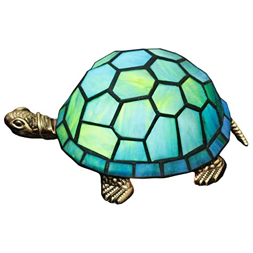 Lámpara De Mesa De Tortuga Pequeña Estilo Tiffany, Lámpara D