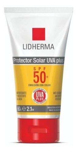 Protector Solar 50+ Color - Lidherma - Uva Plus