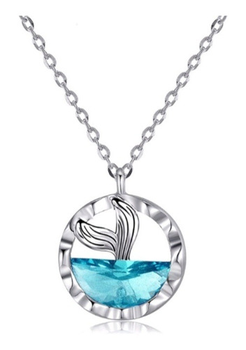 Colar, Blue Crystal! Sereia Feminina!