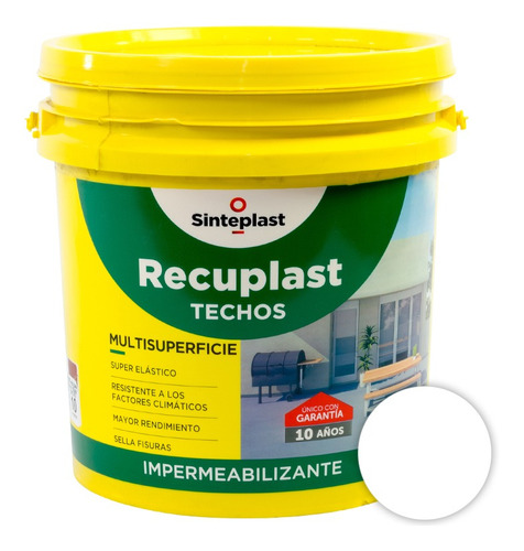 Recuplast Techos Impermeabilizante 10lt Sinteplast Prestigio