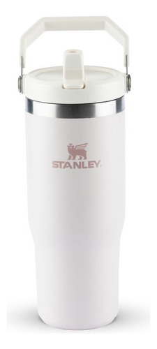Copo Térmico Stanley Iceflow Flip Straw Rose Quartz 887 Ml