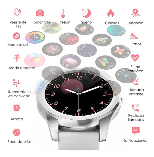 Imagen 2 de 5 de Reloj Smartwatch Vak T90 Bluetooth Ip67 Timer Mensajes Fit