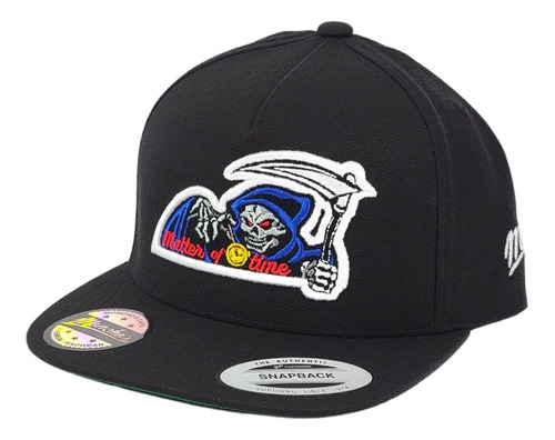 Gorra Plana Yupoong Cuestion De Tiempo Calavera Monchos Caps