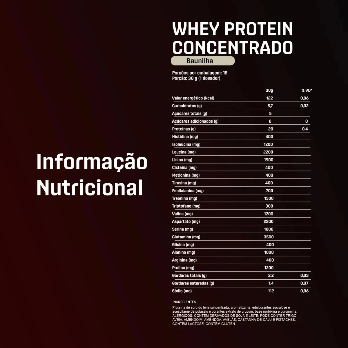 Whey Protein Concentrado - DUX Nutrition Pote 450g - Sabor Baunilha