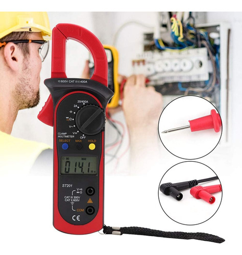 Pinza Amperimétrica Digital St201 400a