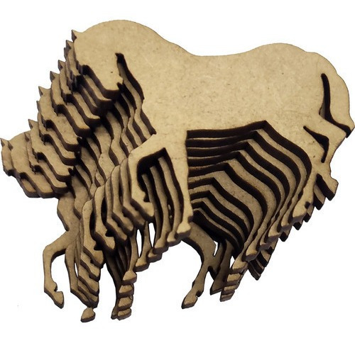 Pack 20 Caballos Madera 15cm Decorar Centros Mesa Caballo