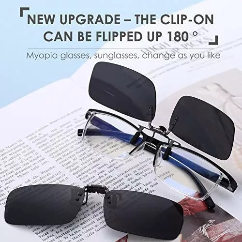 LUFF Gafas de sol polarizadas con clip para prescripción/miopía al aire  libre/conducción