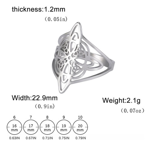 Anillo Con Nudo De Bruja Skyrim, Anillos Para Dedo, Brujería