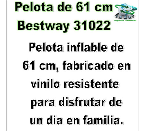 Set (2) Pelota Inflable 61cm Para Piscina Playa 31022