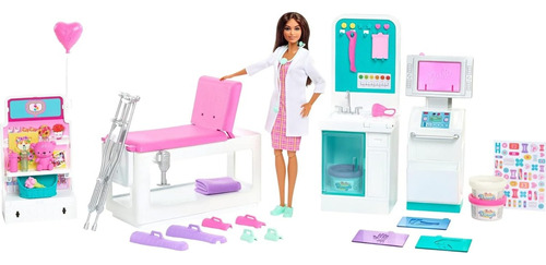 Set De Juego Barbie Careers Clínica Médica Incluye Muñeca