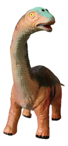 Dinosaurio Cuello Largo Gigante De Goma Con Sonido 70cm