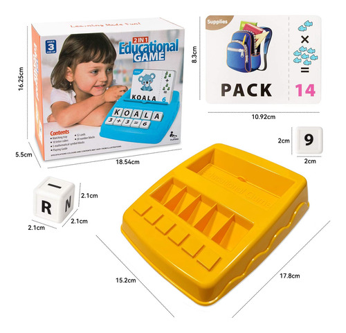 Juguetes Didácticos Números Y Letras 2 En 1 Material Educati