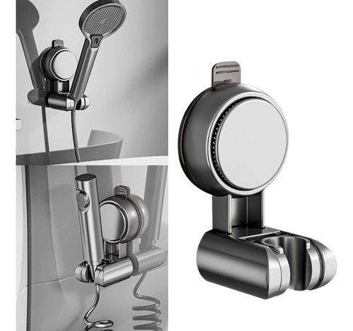 Soporte De Ducha De Pared Para Varilla De Ducha Gris