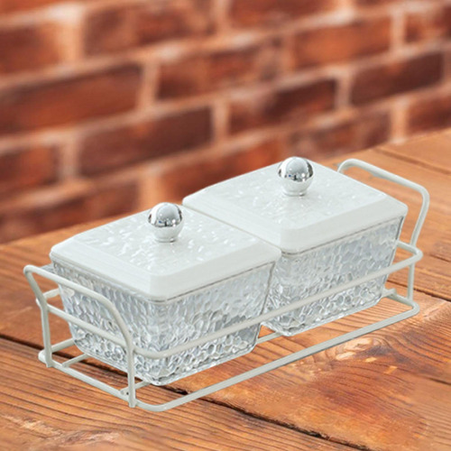 Plato Dividido Plato Organizador De Nuez Mesa De 2 Piezas