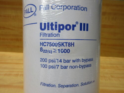 Pall Hc7500skt8h Ultipor Iii Filter Element 1359686 Ccg