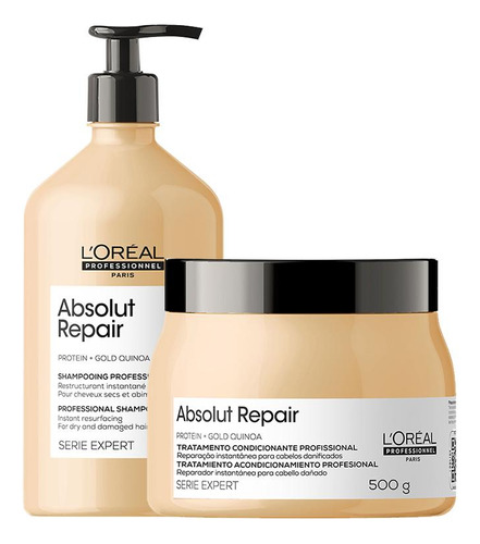 L'Oréal Professionnel Absolut Repair Gold Quinoa Kit Shampoo E Máscara