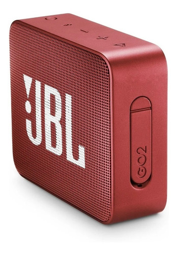 Caixa Bluetooth 5.0 Jbl Go2 Portatil Vermelho Prova De Agua