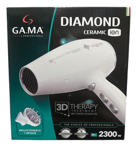 Secador De Cabello Ga.ma Diamond Ceramic Ion 2300w