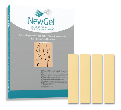 Newgel+ Gel Silicona Para Cicatrices Tiras 1 X 6 Beige 