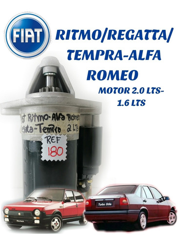 Burro De Arranque De Alfa Romeo, Fiat Ritmo, Regatta, Tempra