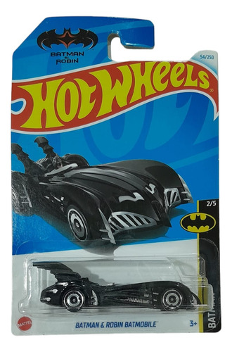 Hot Wheels Batman & Robin Batmobile #54 Difícil De Conseguir