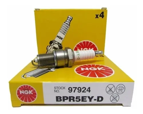 Imagem 1 de 3 de Jogo De Velas Ngk Bpr5eyd Fusca Itamar 1993 A 1996 Gasolina