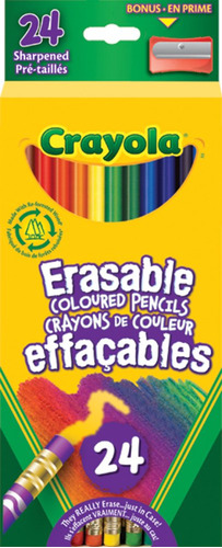 Ks Crayola 24 Lpices De Colores Borrables