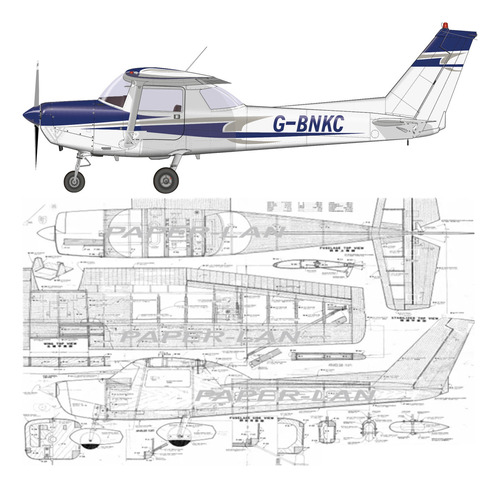 Plano Rc Cessna 152 (leer Envío Antes De Comprar)