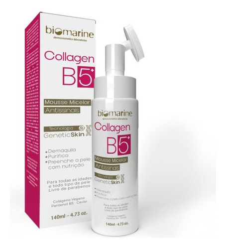 Collagen B5 Cleanser Mousse Micelar Antissinais - 140ml Momento De Aplicação Dia/noite Tipo De Pele Todo Tipo De Pele