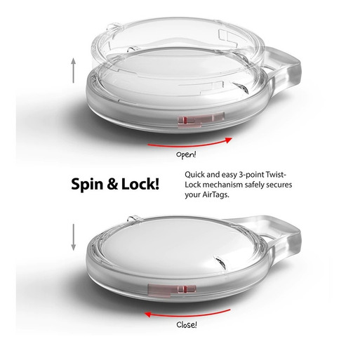 Imagen 4 de 9 de Funda Ringke Slim Para Airtag Localizador Llavero