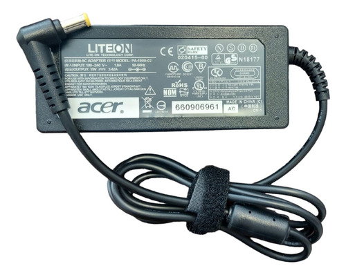 Cargador Acer 19v 3.42a 5.5*1.7 Aspire 3600 3602 3608