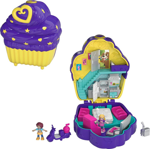 Mundo Polly Pocket Pastelillo Compacto Sorpresa Cupcake