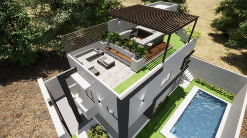Plano Arquitectonico Casa Hab De 5.6mx13m 135 M2 Roofgardenn
