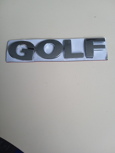 Emblema En Letras Cromadas Golf