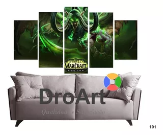 Quadro 5 Peça World Of Warcraft: Legion Game Oferta Especial