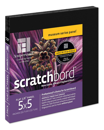 Tabla De Scratchboard Perfil Plano 13x13 Cm, Pack De 3