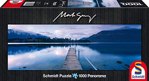 Schmidt Lago Wakatipu Por Mark Grey Panorámica Puzzle (1000 