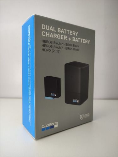 Imagen 3 de 3 de Cargador Dual + Batería Para Gopro 8 Original